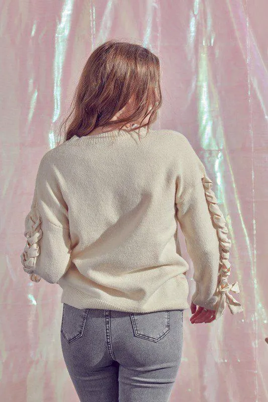 Bow Tie Knit Sweater