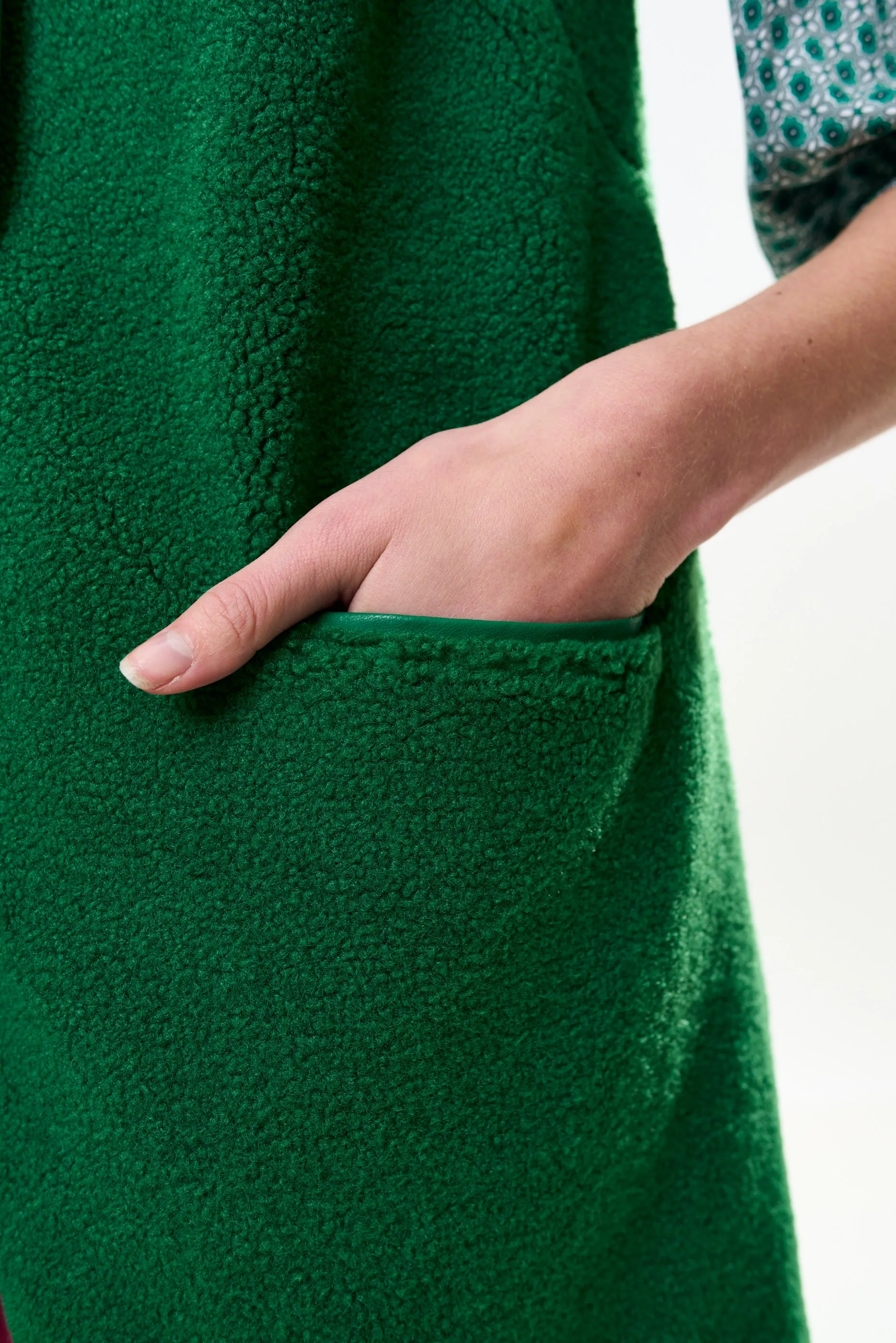 Cathel Borg Longline Waistcoat - Green