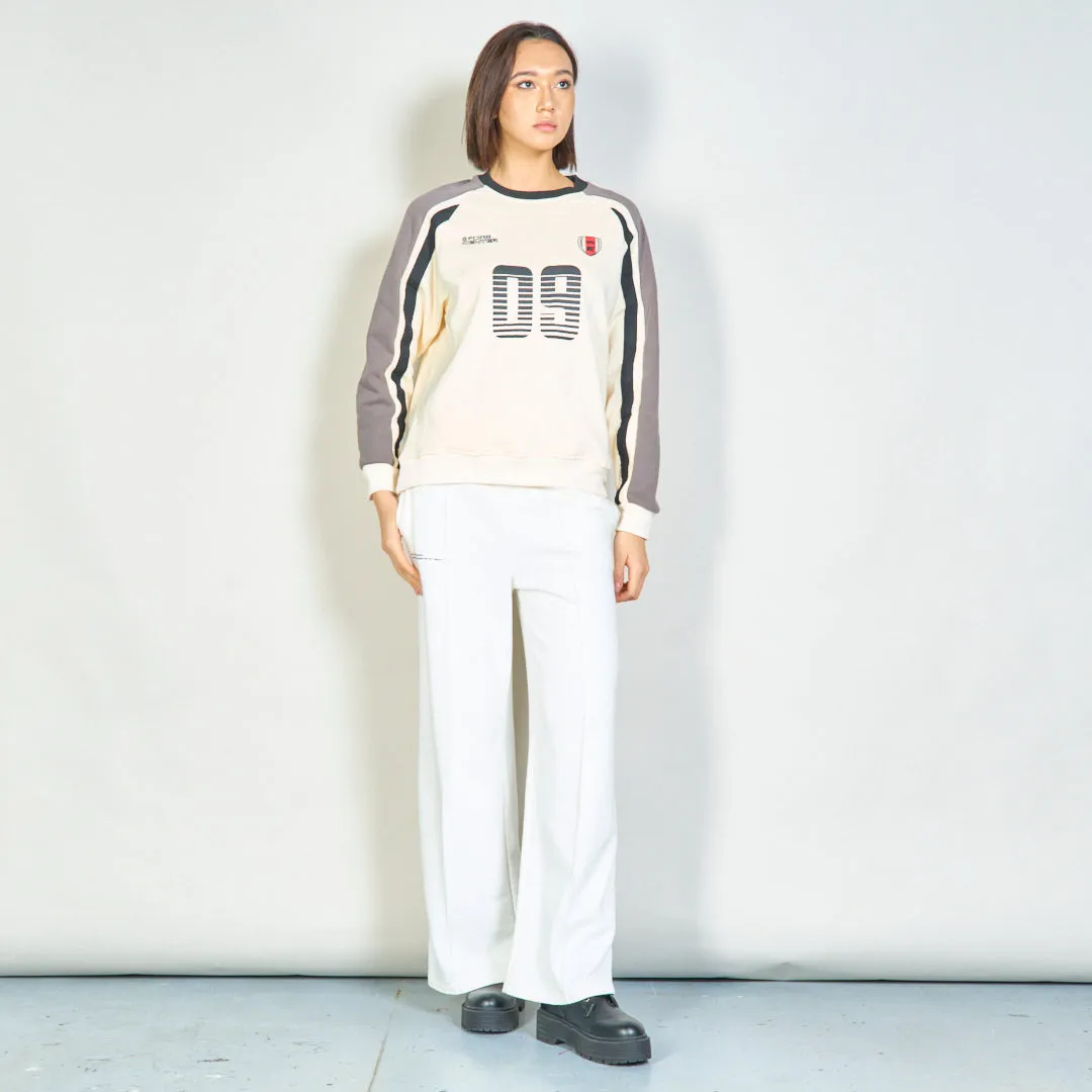 Color-block sporty sweatshirt wholesale