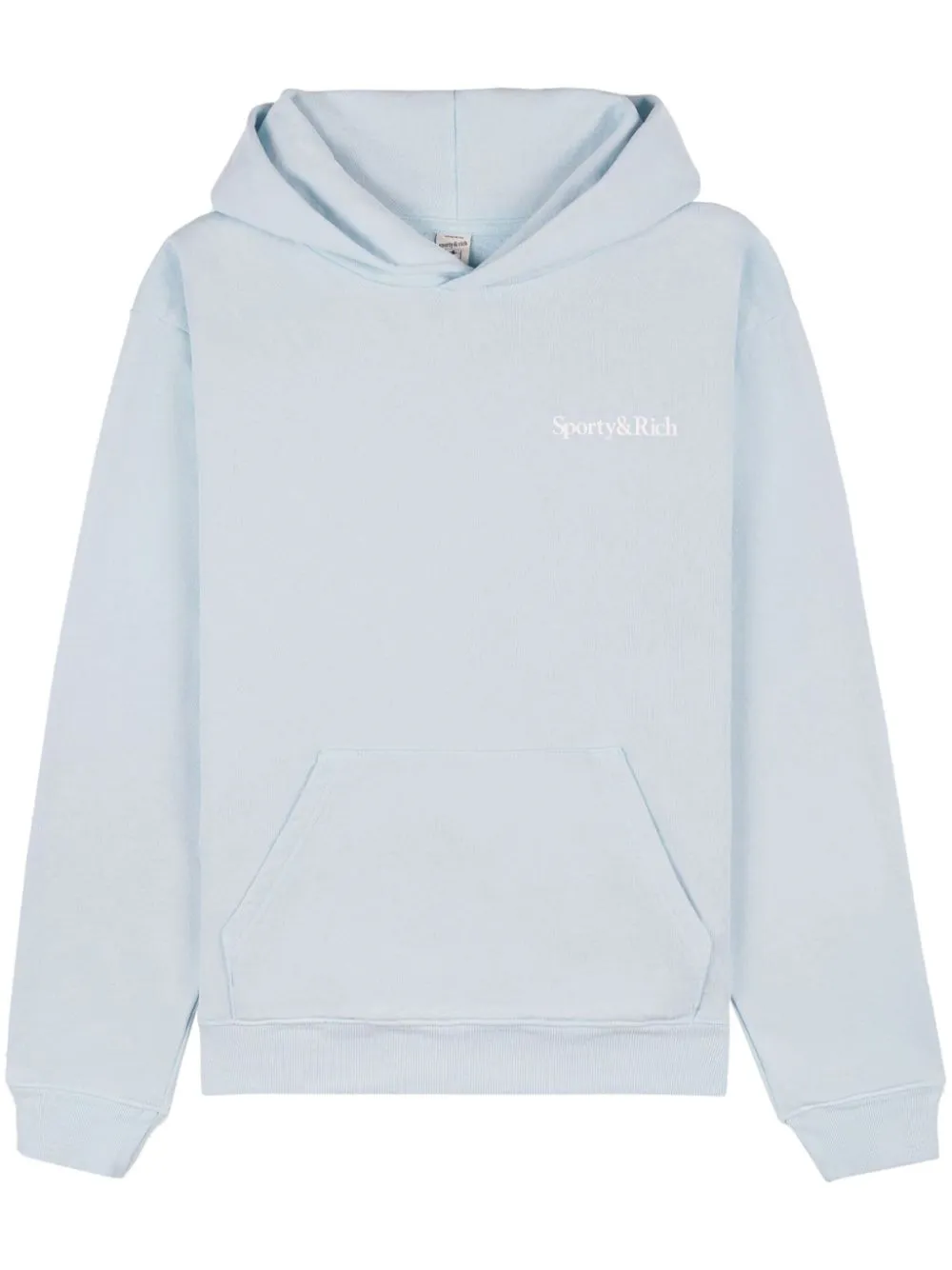 Eat More Veggies-print cotton hoodie