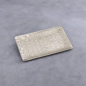 Giftables Sierra Modern Croc Mini Tray (Gold)