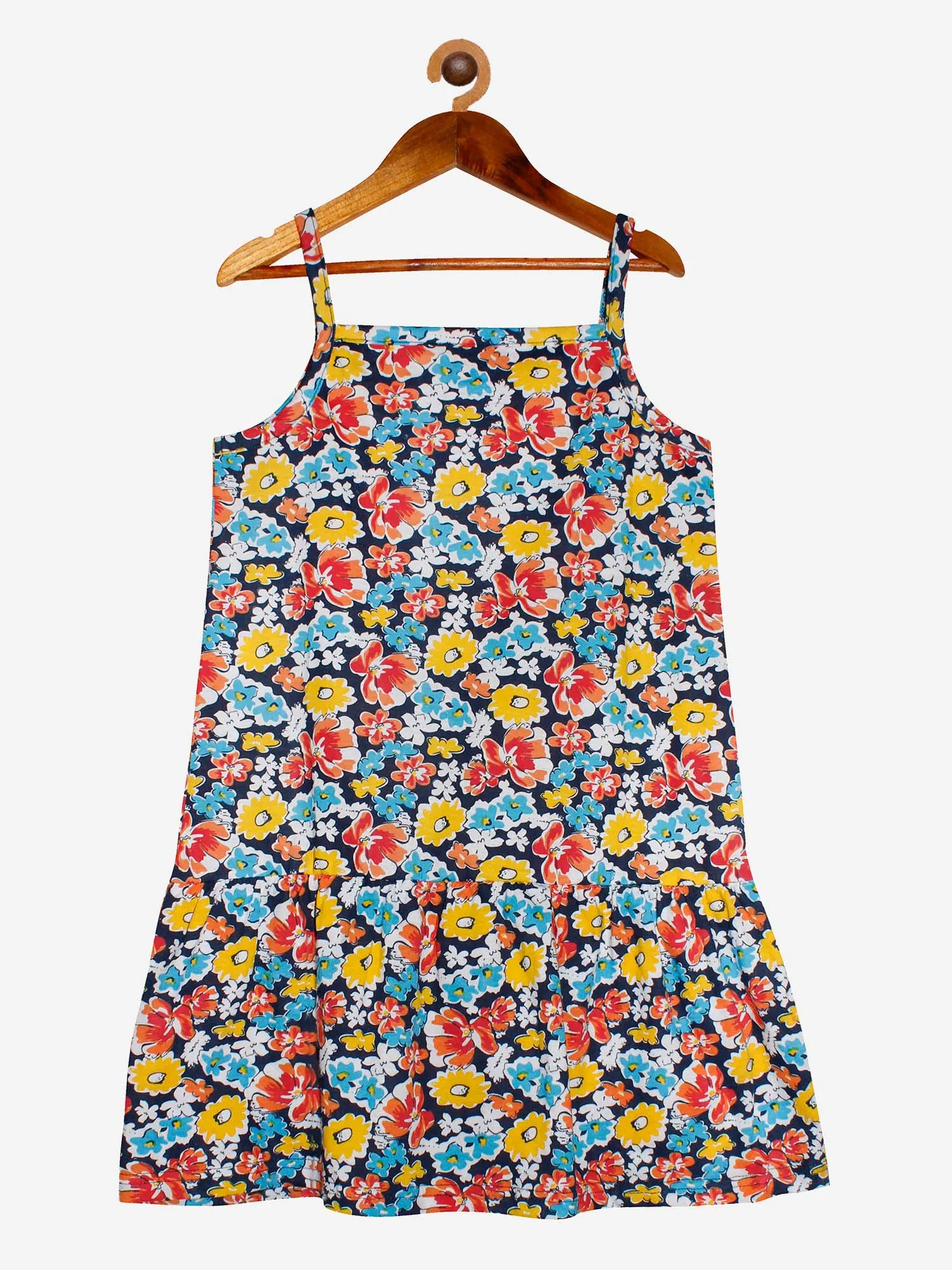 Girls Strap Dress with frill - Pack of 2