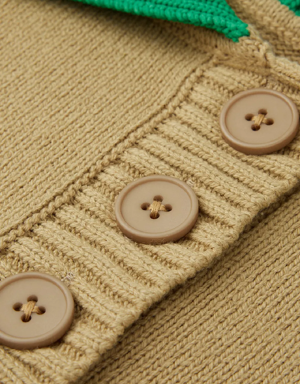 Loose Knitted T-Shirt With Polo Collar