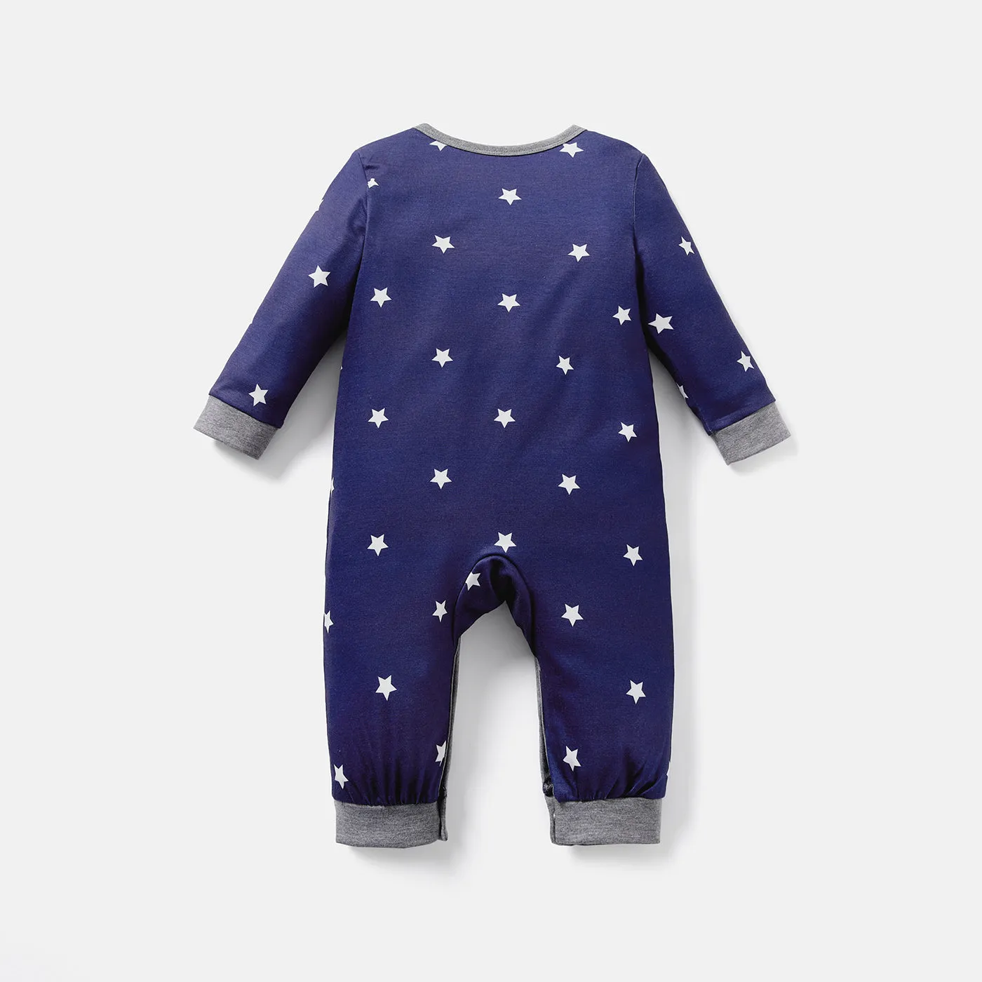 Naia Baby Boy Star Print/Polka dots /Stripe Long-sleeve Jumpsuits