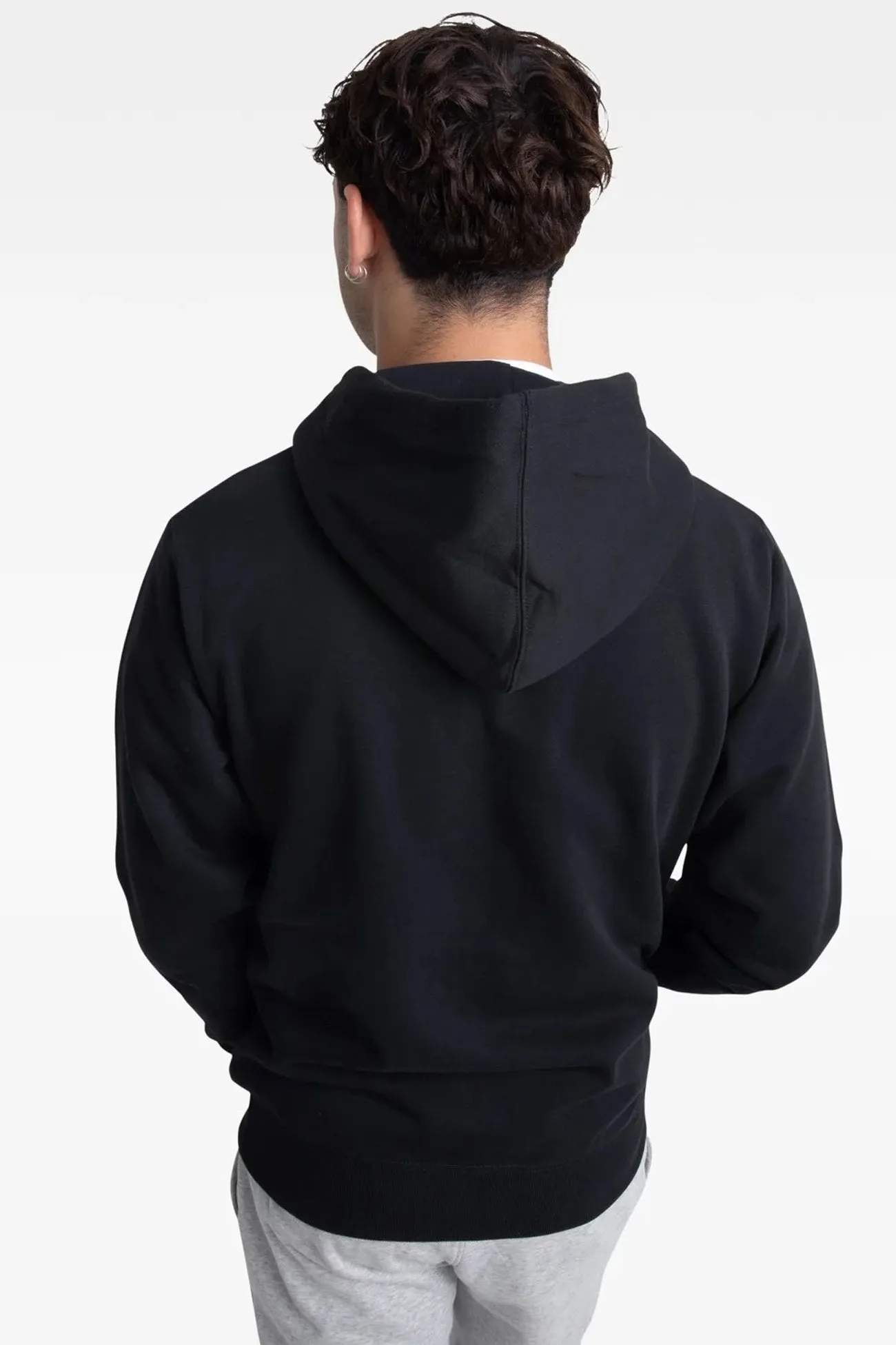 Star Chevron Fullzip Hoodie Black