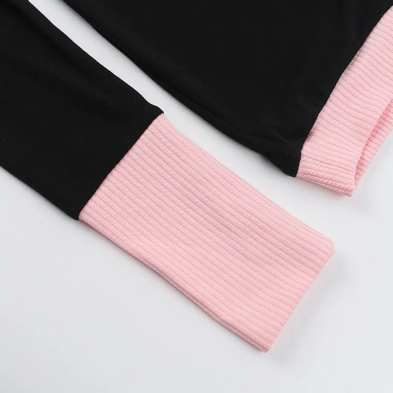 Valerie Pink-Trim Button Knit Romper